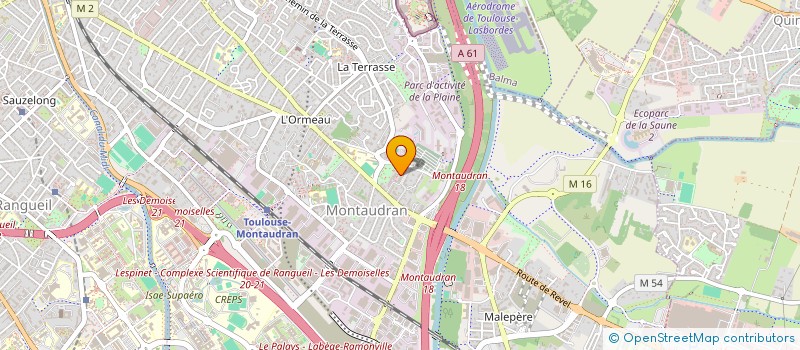 localisation de l'entreprise SYNDICAT COPROPRIETE RES PARC MONTAUDRAN  TOULOUSE