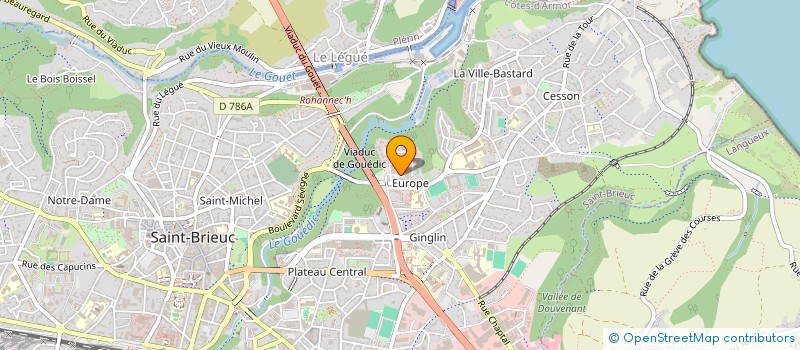 localisation de l'entreprise SYNDICAT COPROPRIETE RES. PONT TOUPIN à SAINT-BRIEUC