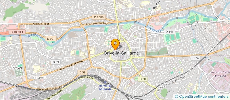 localisation de l'entreprise SYNDICAT COPROPRIETE RESIDENCE CARNOT  BRIVE-LA-GAILLARDE