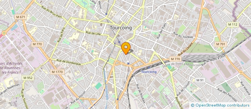 localisation de l'entreprise SYNDICAT COPROPRIETE RESIDENCE CARNOT  TOURCOING