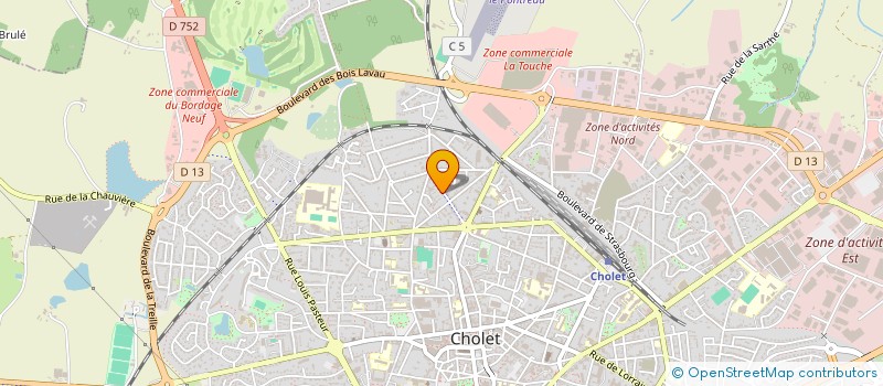localisation de l'entreprise SYNDICAT COPROPRIETE RESIDENCE CHANZY à CHOLET