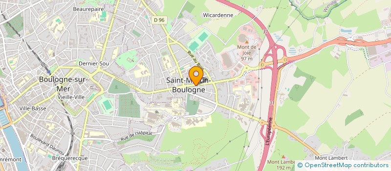 localisation de l'entreprise SYNDICAT COPROPRIETE RESIDENCE DU CENTRE  SAINT-MARTIN-BOULOGNE