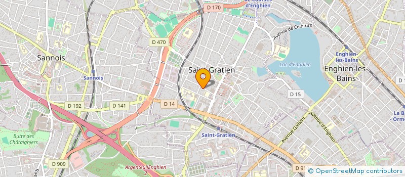 localisation de l'entreprise SYNDICAT COPROPRIETE RESIDENCE DU CLOS  SAINT-GRATIEN