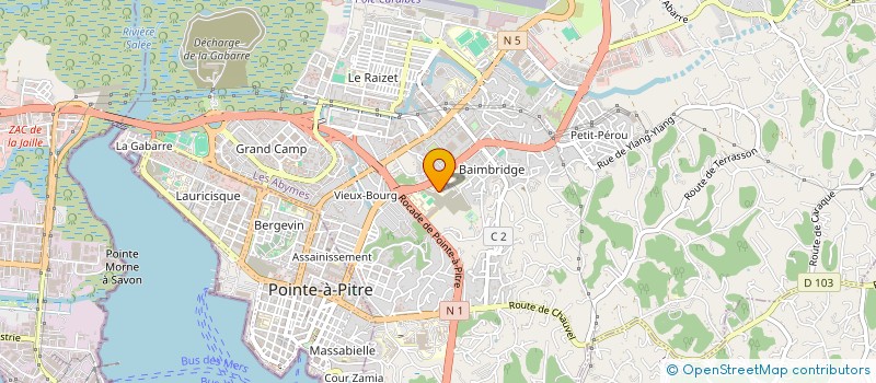 localisation de l'entreprise SYNDICAT COPROPRIETE RESIDENCE DU LYCEE à LES ABYMES