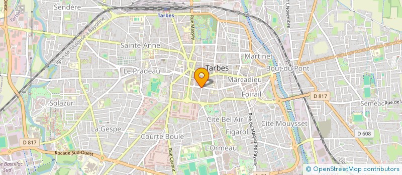 localisation de l'entreprise SYNDICAT COPROPRIETE RESIDENCE LARREY  TARBES