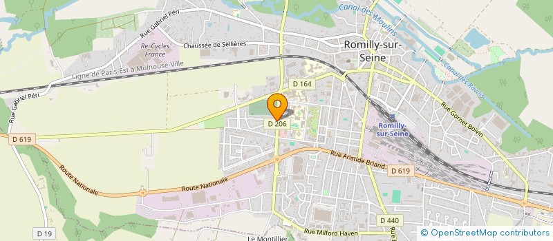 localisation de l'entreprise SYNDICAT COPROPRIETE RESIDENCE LE COTEAU  ROMILLY-SUR-SEINE