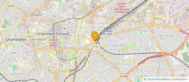 localisation de l'entreprise SYNDICAT COPROPRIETE RESIDENCE LE LYCEE  CLERMONT-FERRAND