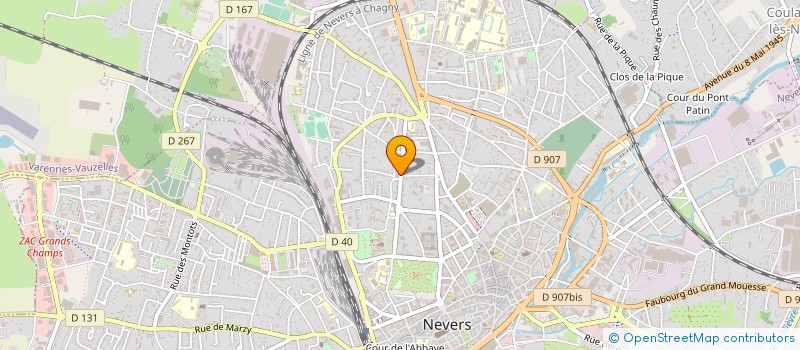 localisation de l'entreprise SYNDICAT COPROPRIETE RESIDENCE LE REGENT  NEVERS