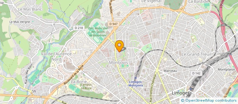 localisation de l'entreprise SYNDICAT COPROPRIETE RESIDENCE LISBONNE à LIMOGES