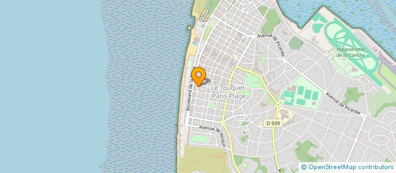 localisation de l'entreprise SYNDICAT COPROPRIETE RESIDENCE MONCEY  LE TOUQUET-PARIS-PLAGE