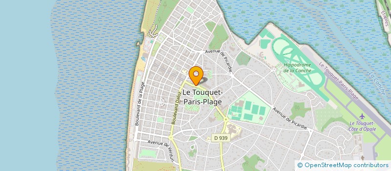 localisation de l'entreprise SYNDICAT COPROPRIETE RESIDENCE OUSTAL  LE TOUQUET-PARIS-PLAGE