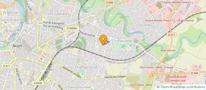 localisation de l'entreprise SYNDICAT COPROPRIETE RESIDENCE PLAISANCE  NIORT