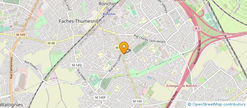 localisation de l'entreprise SYNDICAT COPROPRIETE RESIDENCE RUBENS I  RONCHIN