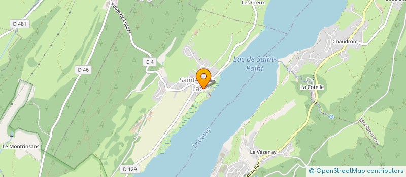 localisation de l'entreprise SYNDICAT COPROPRIETE RESIDENCE SEVERINE  SAINT-POINT-LAC