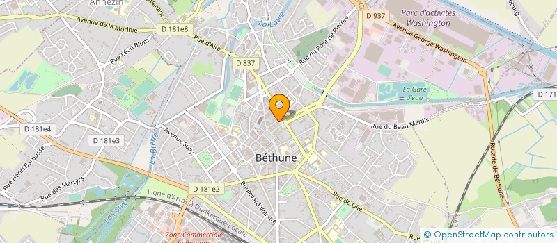 localisation de l'entreprise SYNDICAT COPROPRIETE RESIDENCE VILLANDRY  BETHUNE