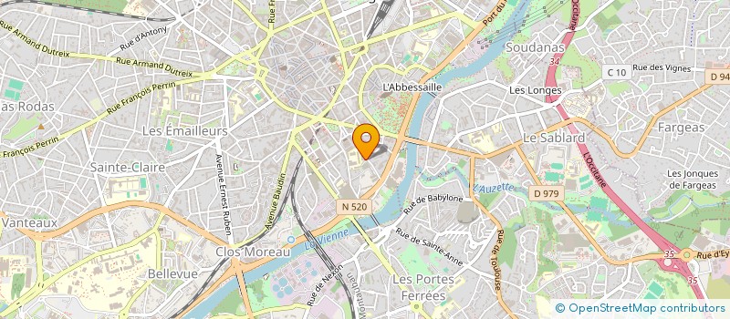 localisation de l'entreprise SYNDICAT COPROPRIETE RIVIERE FRESNEL à LIMOGES