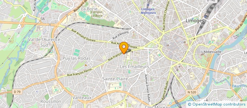 localisation de l'entreprise SYNDICAT COPROPRIETE ROCHECHOUART à LIMOGES