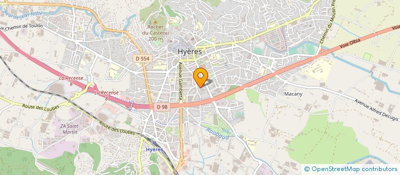 localisation de l'entreprise SYNDICAT COPROPRIETE ROQUEIROL à HYERES