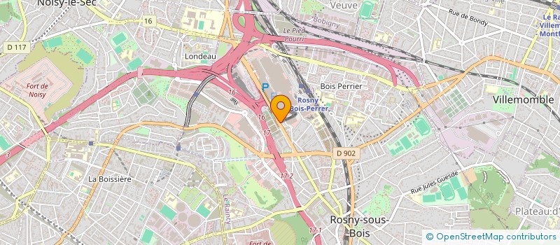 localisation de l'entreprise SYNDICAT COPROPRIETE ROSNY 2 à ROSNY-SOUS-BOIS