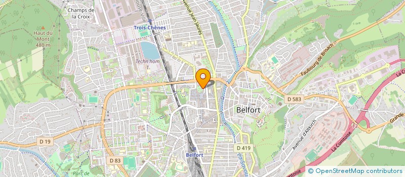 localisation de l'entreprise SYNDICAT COPROPRIETE ROSSEL à BELFORT