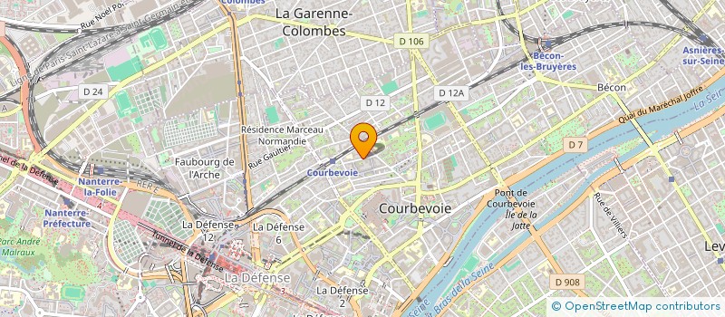 localisation de l'entreprise SYNDICAT COPROPRIETE ROUGET DE L ISLE à COURBEVOIE