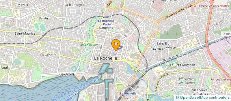 localisation de l'entreprise SYNDICAT COPROPRIETE RUE AMELOT  LA ROCHELLE