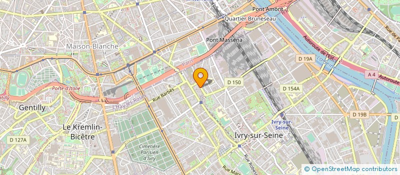 localisation de l'entreprise SYNDICAT COPROPRIETE RUE LOUIS BERTRAND à IVRY-SUR-SEINE