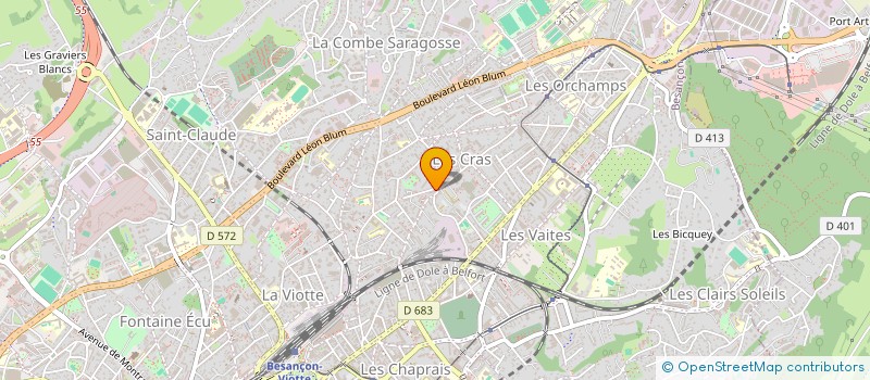 localisation de l'entreprise SYNDICAT COPROPRIETE RUE P GEORGE  BESANCON