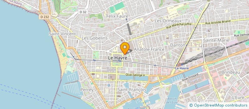 localisation de l'entreprise SYNDICAT COPROPRIETE S 83 OUEST à LE HAVRE