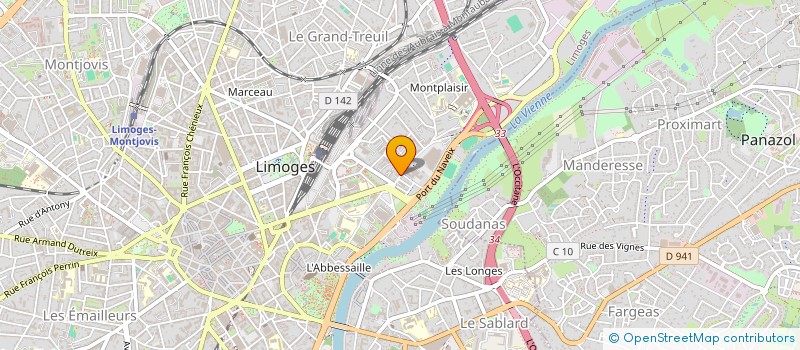 localisation de l'entreprise SYNDICAT COPROPRIETE SAINT LAURENT à LIMOGES