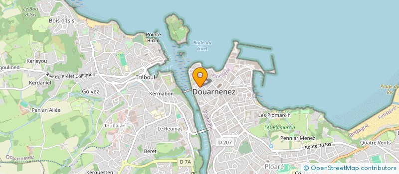 localisation de l'entreprise SYNDICAT COPROPRIETE SAINT MICHEL  DOUARNENEZ