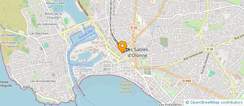 localisation de l'entreprise SYNDICAT COPROPRIETE SALINES BT à LES SABLES D'OLONNE