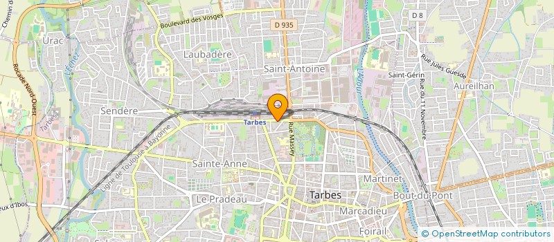 localisation de l'entreprise SYNDICAT COPROPRIETE SCI LES CEDRES  TARBES