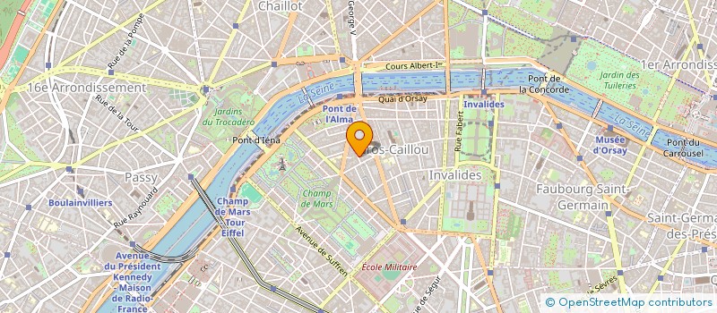 localisation de l'entreprise SYNDICAT COPROPRIETE SEDILLOT  PARIS