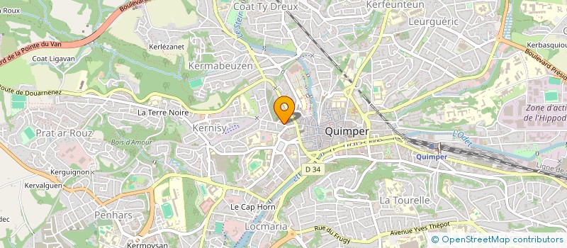 localisation de l'entreprise SYNDICAT COPROPRIETE ST LUC  QUIMPER