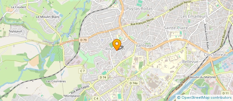 localisation de l'entreprise SYNDICAT COPROPRIETE THEODORE DE BANVILL à LIMOGES