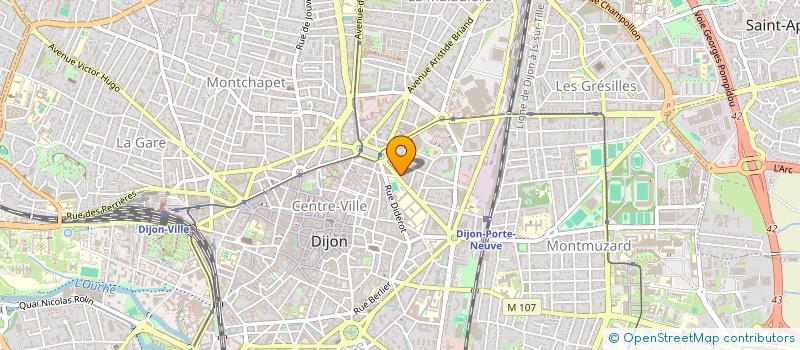 localisation de l'entreprise SYNDICAT COPROPRIETE THIERS N15  DIJON