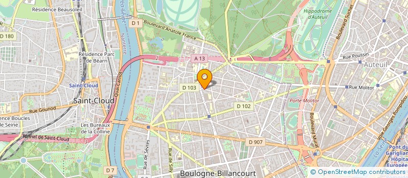localisation de l'entreprise SYNDICAT COPROPRIETE TILLEULS à BOULOGNE-BILLANCOURT