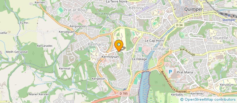 localisation de l'entreprise SYNDICAT COPROPRIETE TREVAREZ  QUIMPER