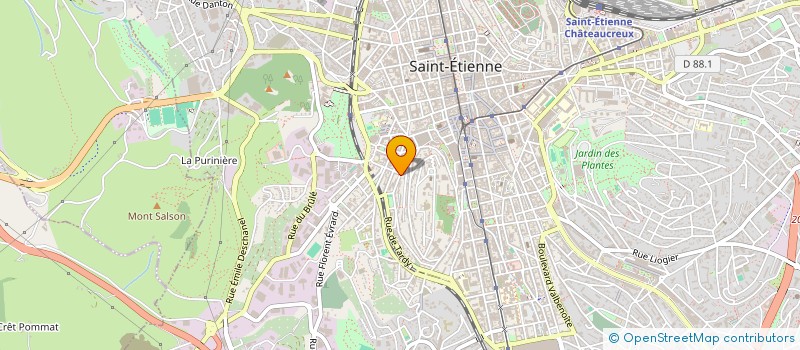 localisation de l'entreprise SYNDICAT COPROPRIETE VAILLANT COUTURIER  SAINT-ETIENNE