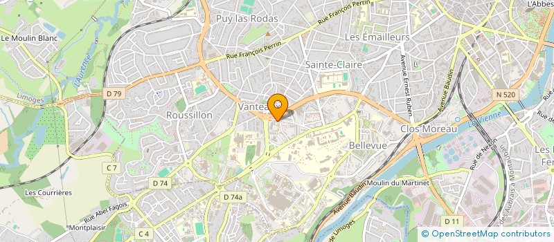 localisation de l'entreprise SYNDICAT COPROPRIETE VANTEAUX LA CONQUE à LIMOGES