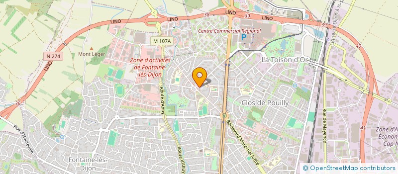 localisation de l'entreprise SYNDICAT COPROPRIETE VILLA CONCORDE  DIJON