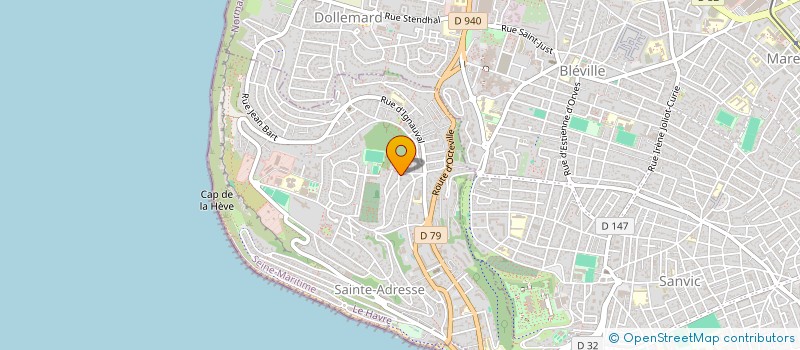 localisation de l'entreprise SYNDICAT COPROPRIETE VILLA MONTEBELLO  SAINTE-ADRESSE