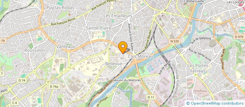 localisation de l'entreprise SYNDICAT COPROPRIETE WAGNER à LIMOGES