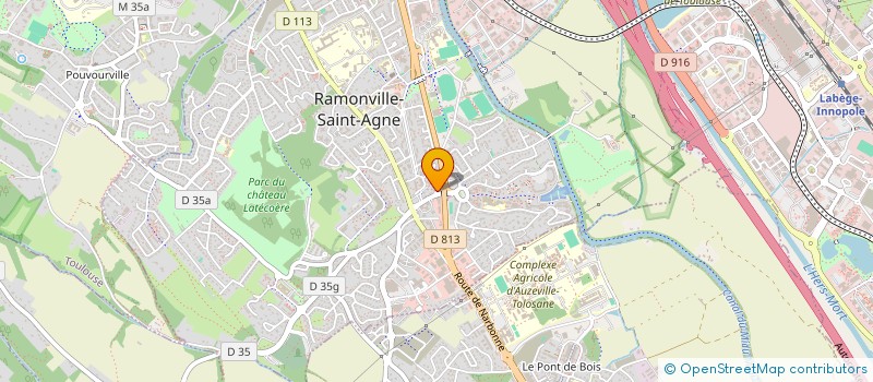 localisation de l'entreprise SYNDICAT COPROPRIETEES RESIDENCE ALCYON  RAMONVILLE ST AGNE