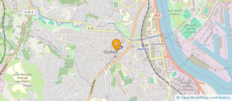 localisation de l'entreprise SYNDICAT COPROPRITE LE CLOS SAINT MARTIN  OULLINS-PIERRE-BENITE