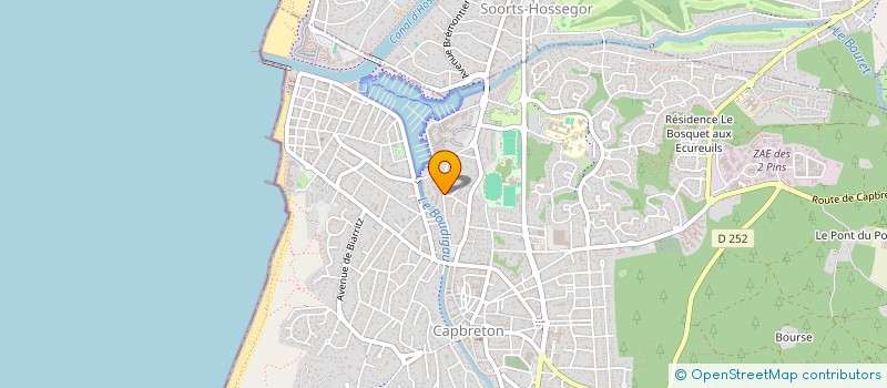 localisation de l'entreprise SYNDICAT COPROPRITE RES LE GENOIS  CAPBRETON