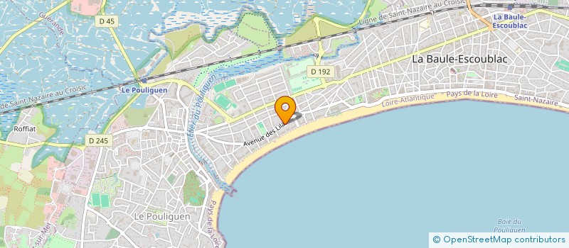 localisation de l'entreprise SYNDICAT COPRORIETAIRES LES GOELANDS  LA BAULE-ESCOUBLAC