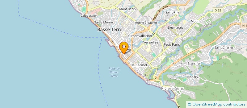 localisation de l'entreprise SYNDICAT CPPROPRIET IMMEUBLE SCI TROPICA  BASSE-TERRE