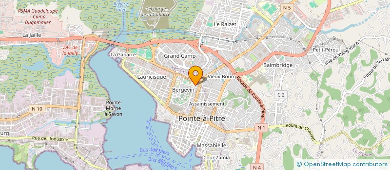 localisation de l'entreprise SYNDICAT CTU-CFDT POSTES-TELECOMS à POINTE A PITRE